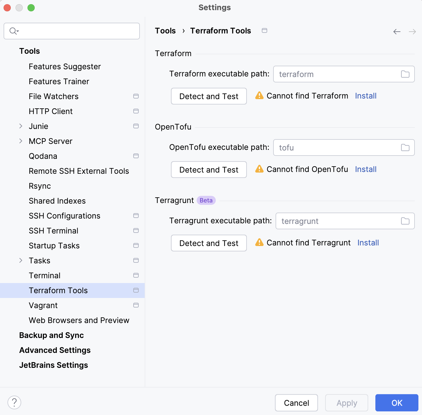Terraform 工具设置 Terraform 工具设置