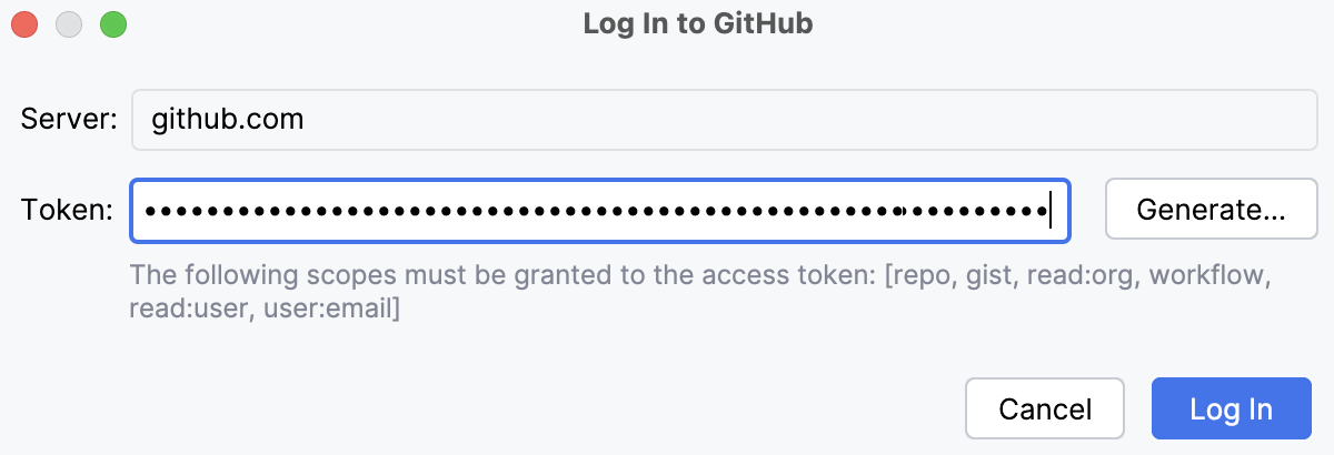 添加 GitHub 帐户和令牌 添加 GitHub 帐户和令牌