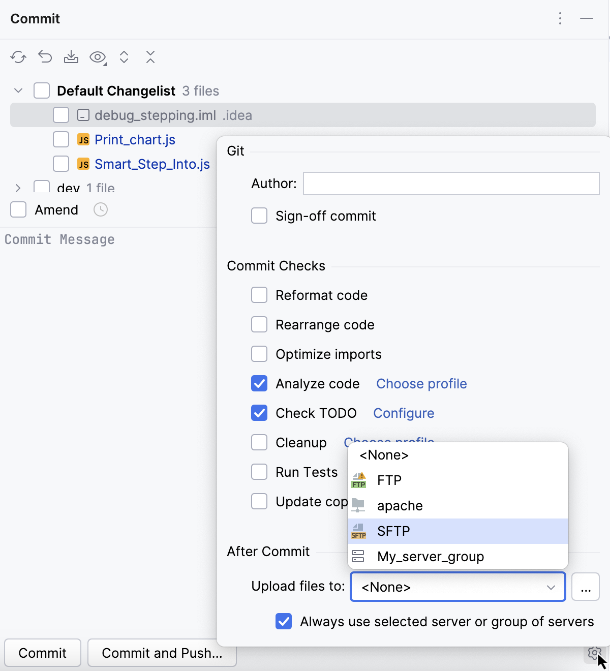 将文件上传自 commit 区域后的内容 将文件上传自 commit 区域后的内容