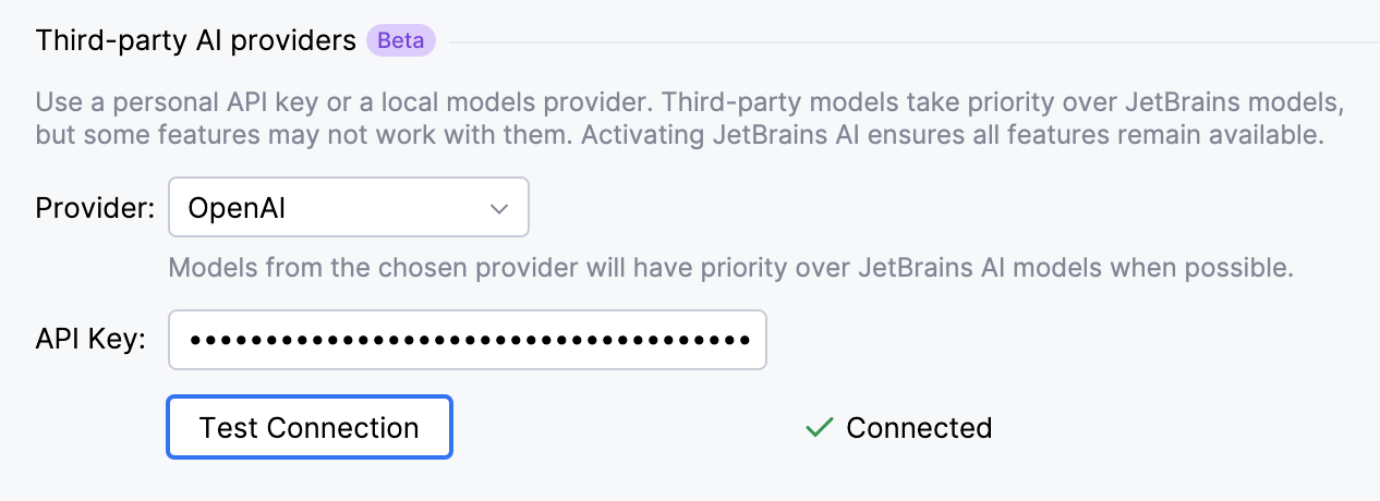 Provide API key Provide API key