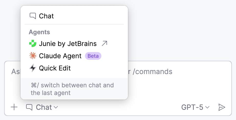 Select a chat mode Select a chat mode