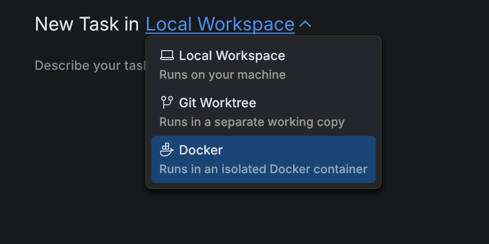 AI agent workspace selection AI agent workspace selection