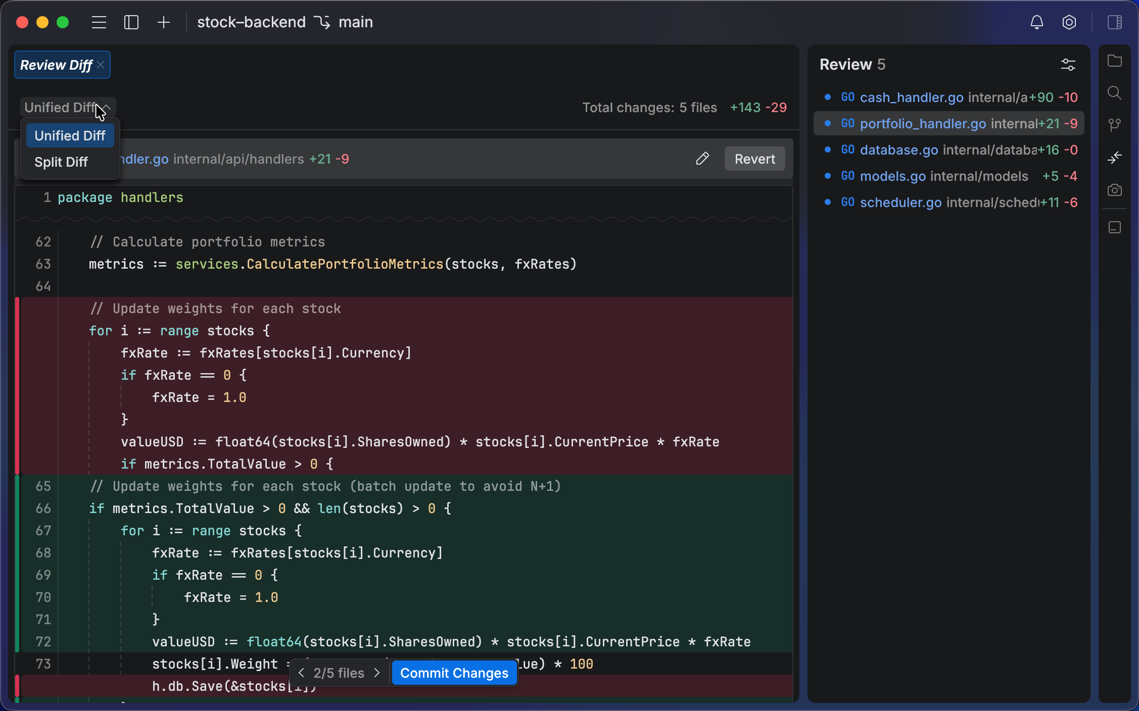 Review changes Review changes