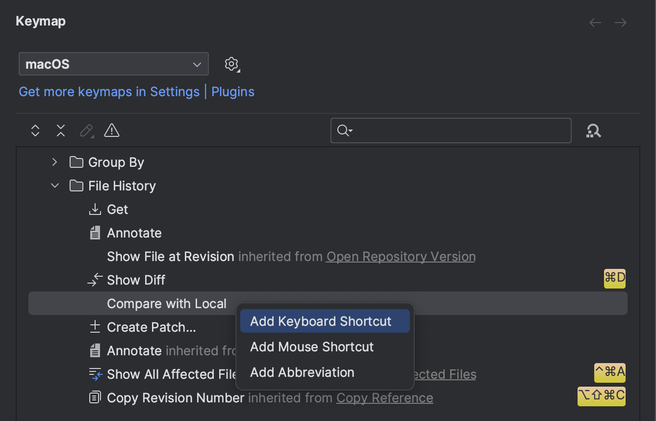 Configure keyboard shortcuts Aqua Documentation