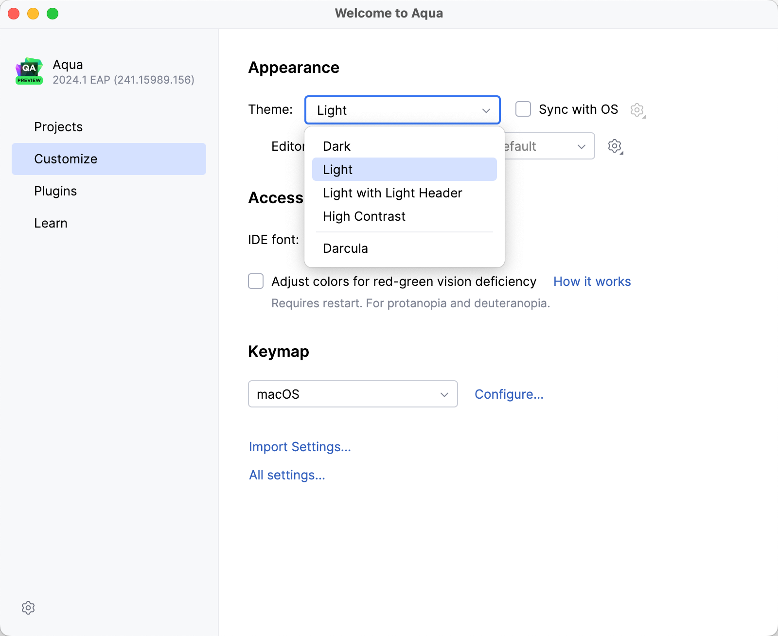 Run Aqua for the first time | Aqua Documentation