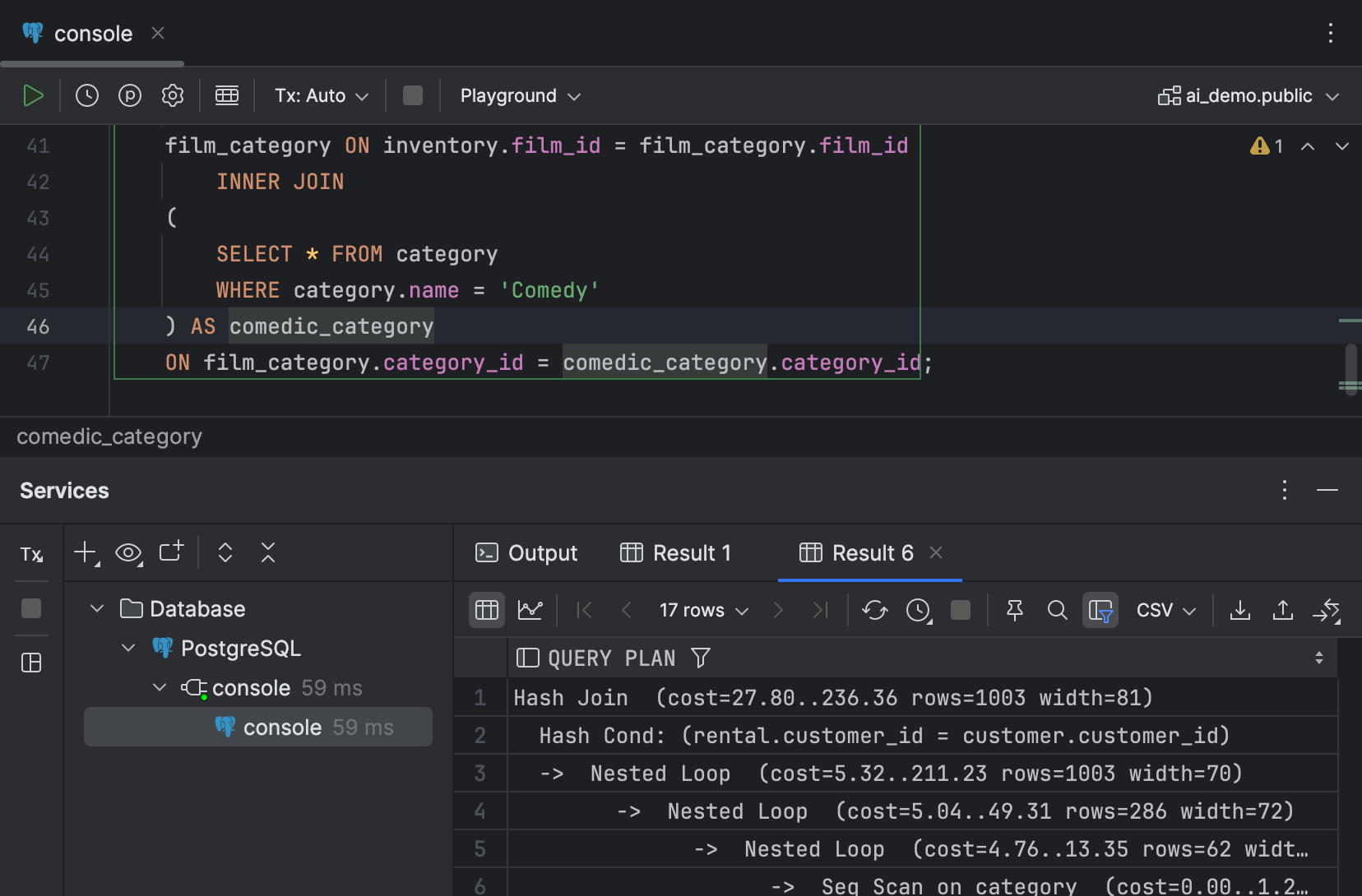 Use AI Assistant in DataGrip | AI Assistant Documentation