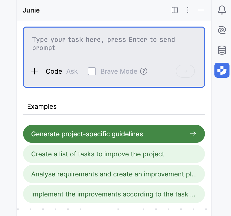 Generate project guidelines by Junie Generate project guidelines by Junie