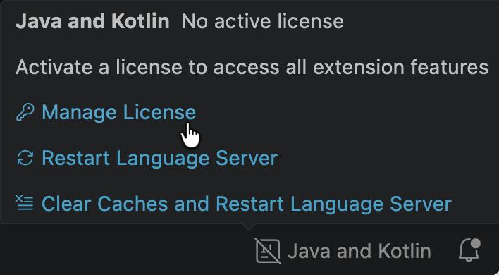 Java and Kotlin by IntelliJ IDEA menu Java and Kotlin by IntelliJ IDEA menu