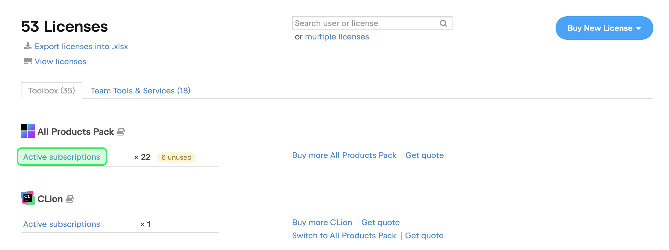 Active subscriptions.png Active subscriptions.png