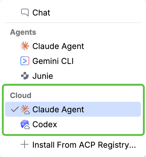 List of cloud agents in AI Assistant List of cloud agents in AI Assistant