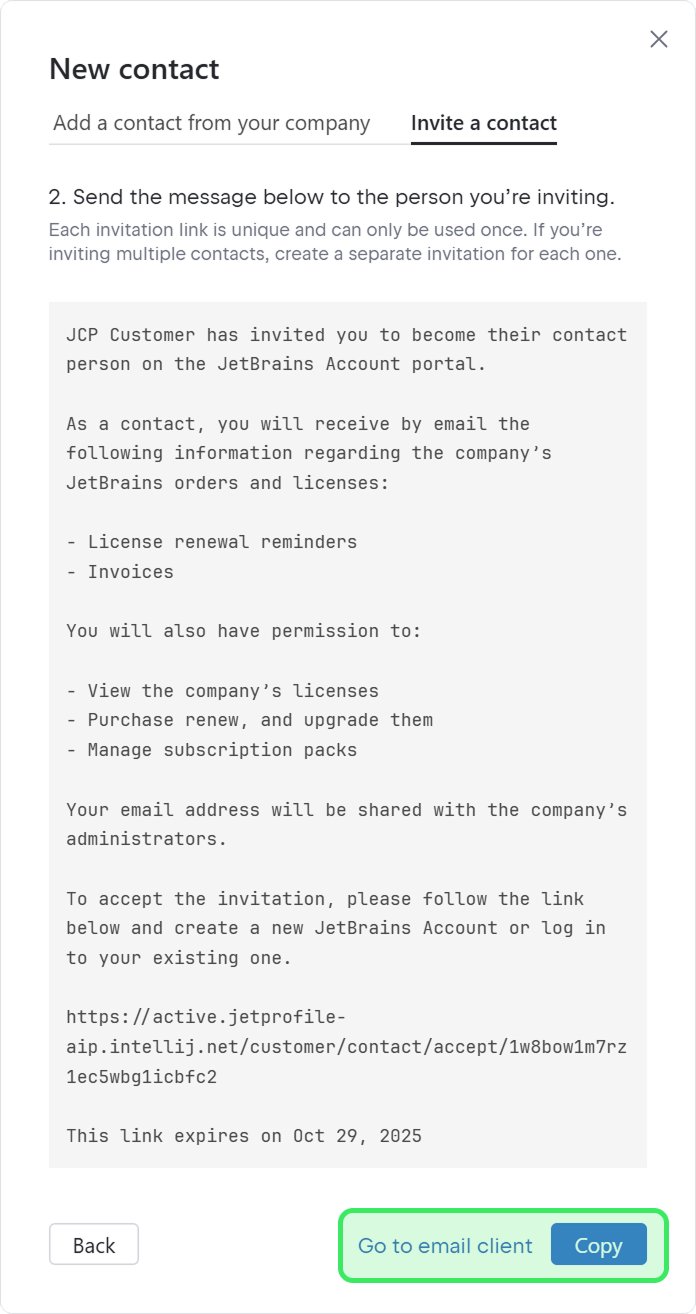 Invite A Contact Email Invite A Contact Email