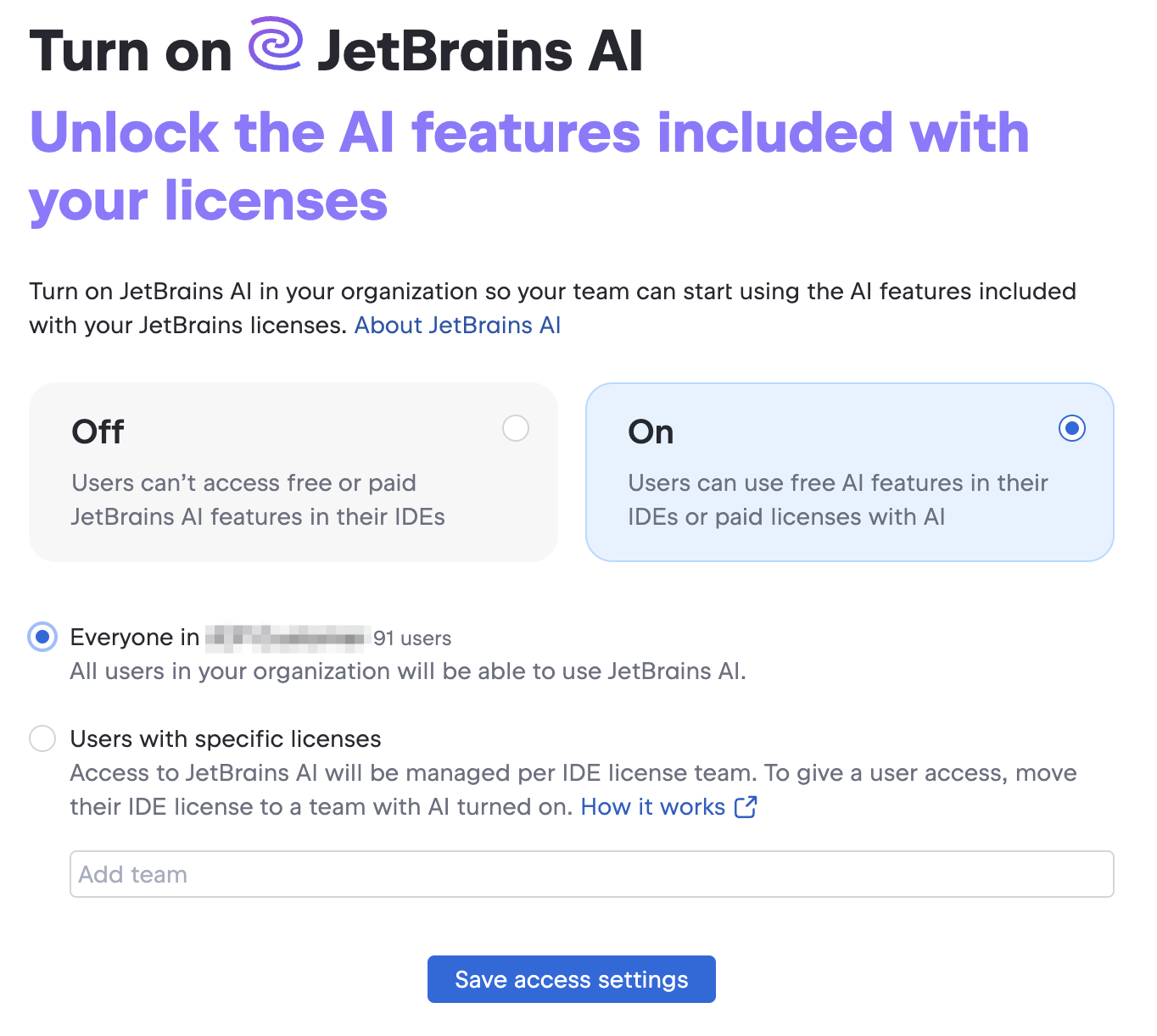 Enable JetBrains AI Enable JetBrains AI