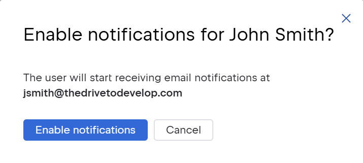 Contacts Enable Notifications Dialog Contacts Enable Notifications Dialog