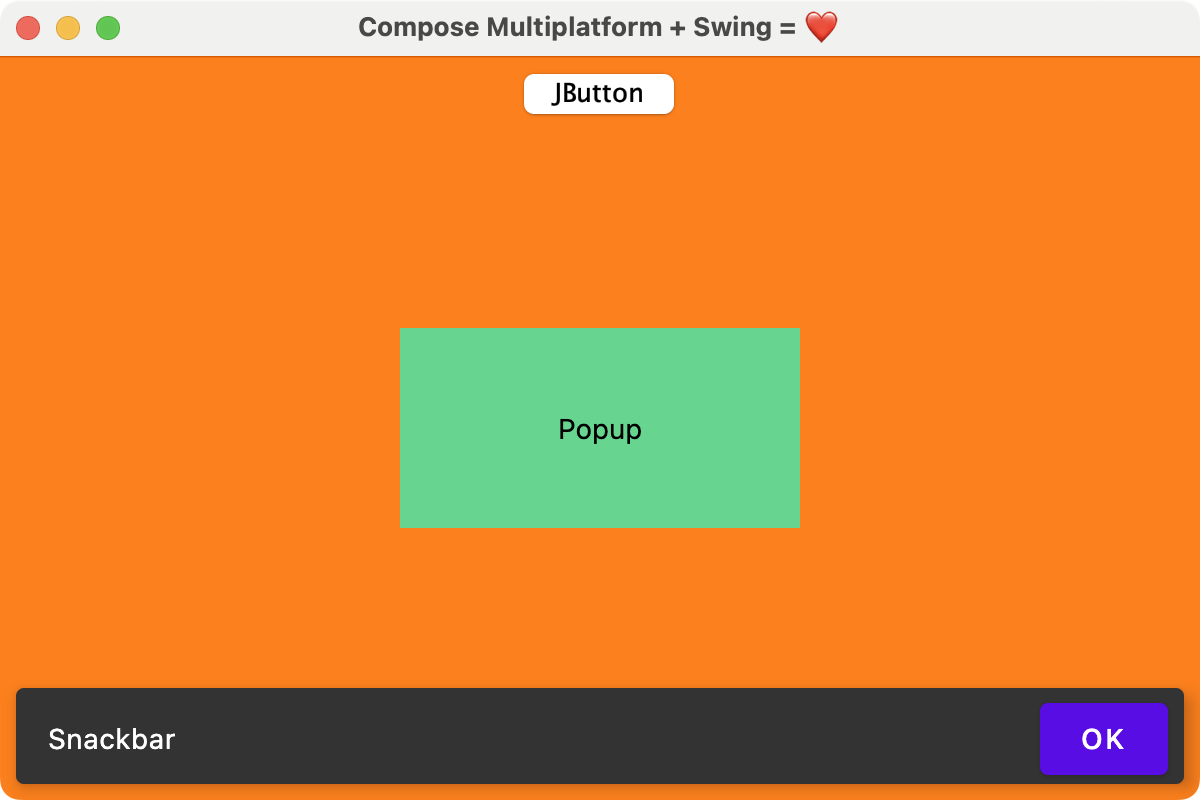 Correct overlapping with SwingPanel