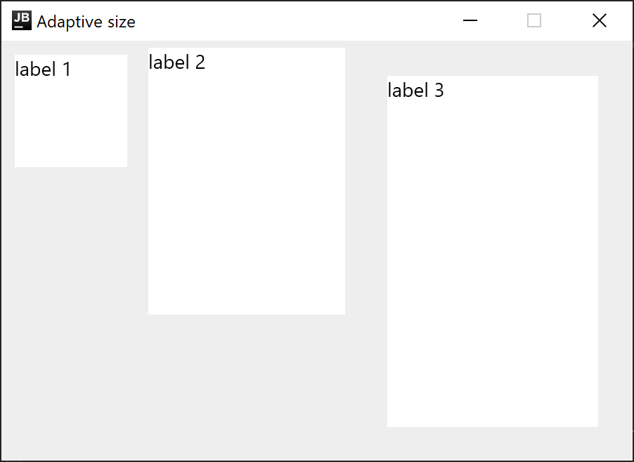 Adaptive window size