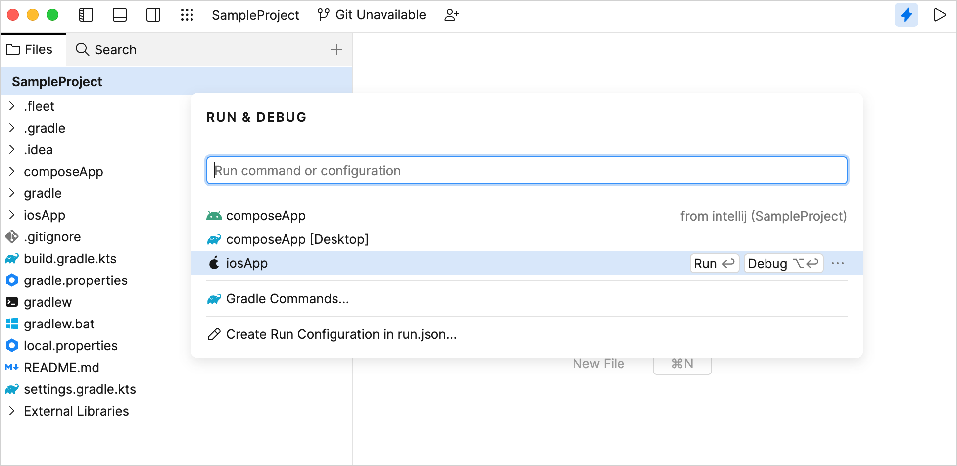 Run configurations