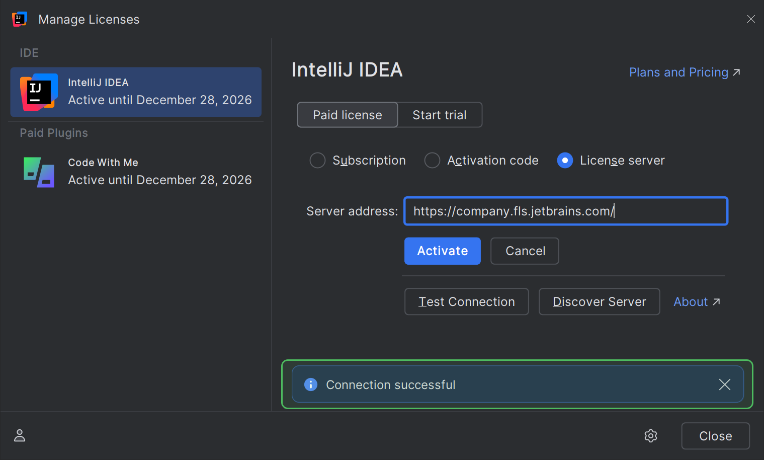 User guide: Activating a license | License Vault Documentation