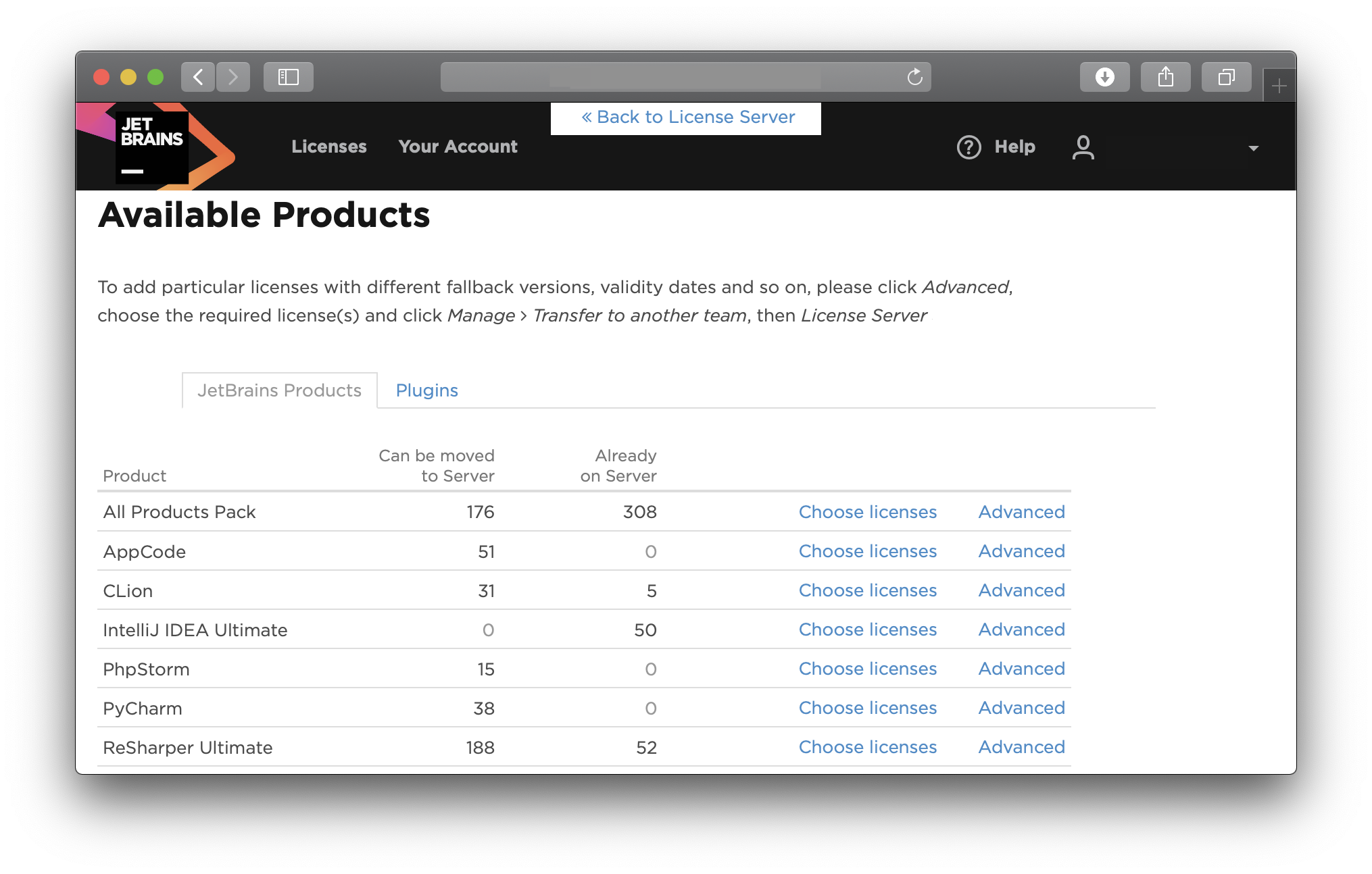 download jetbrains account license