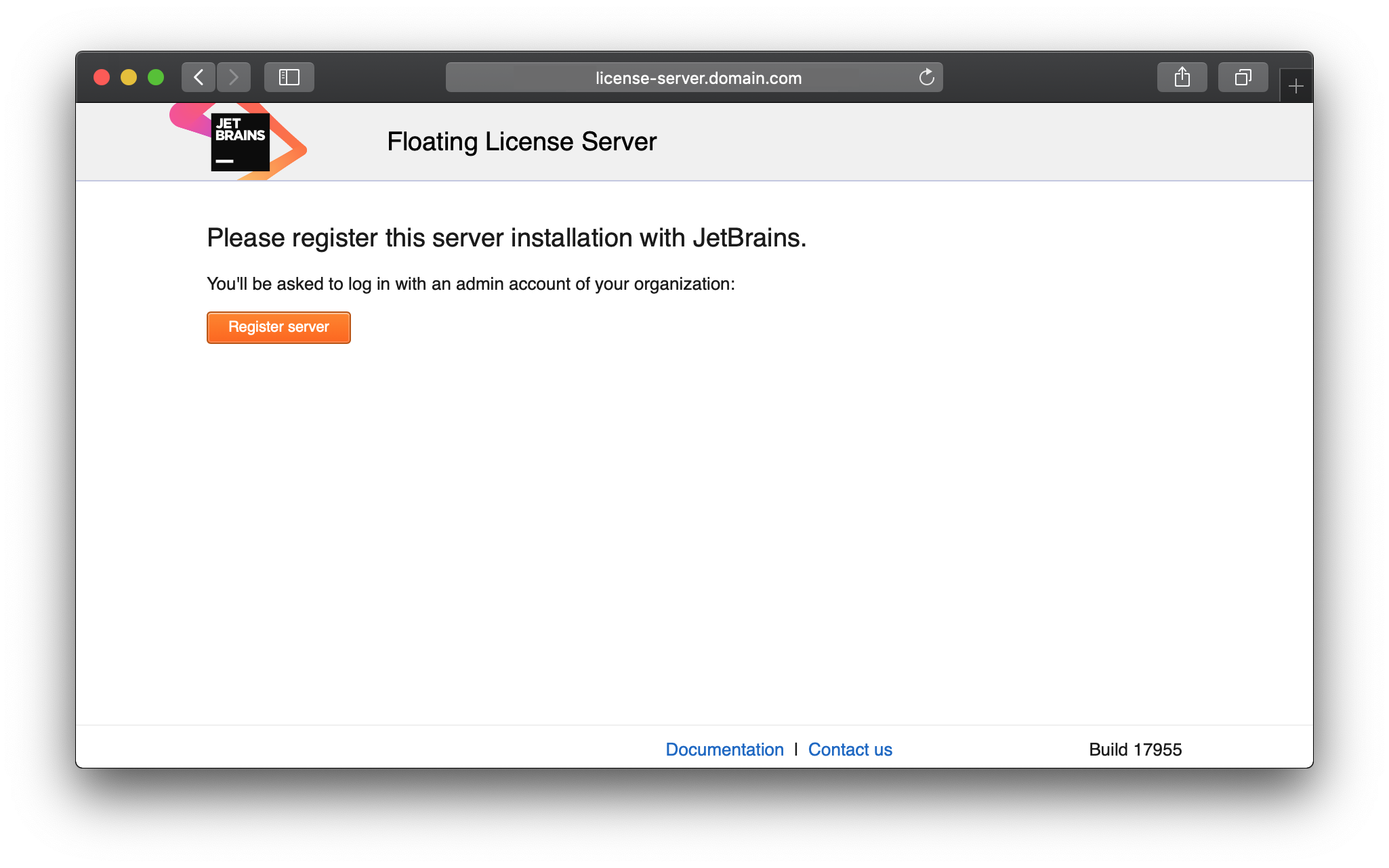 how to access jetbrains license server