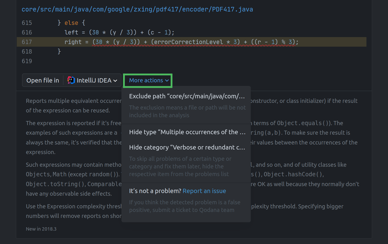 User interface overview | Qodana Documentation