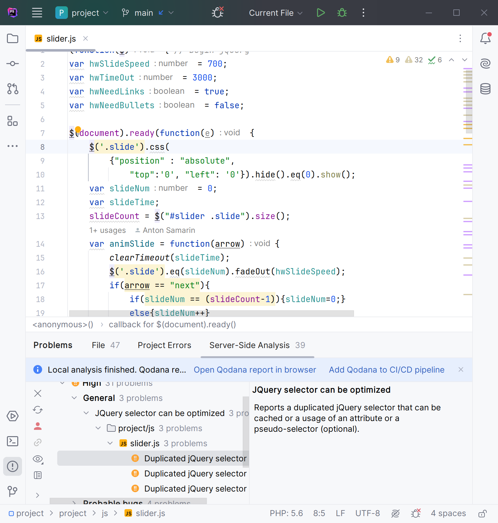 Running Qodana in an IDE