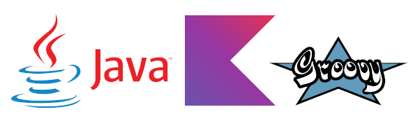 Java, Kotlin, Groovy