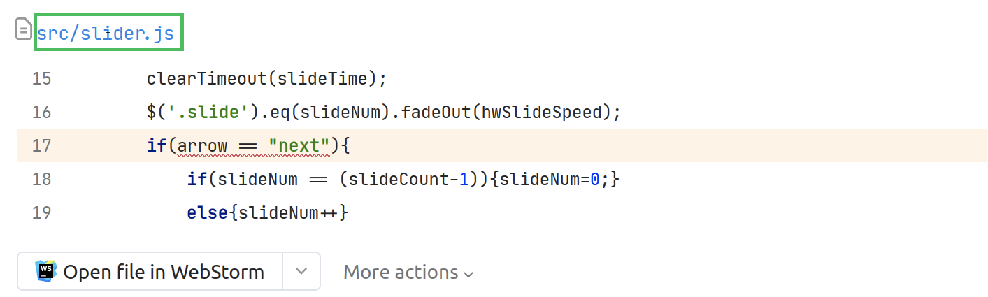 Adjusting the analysis scope, first step