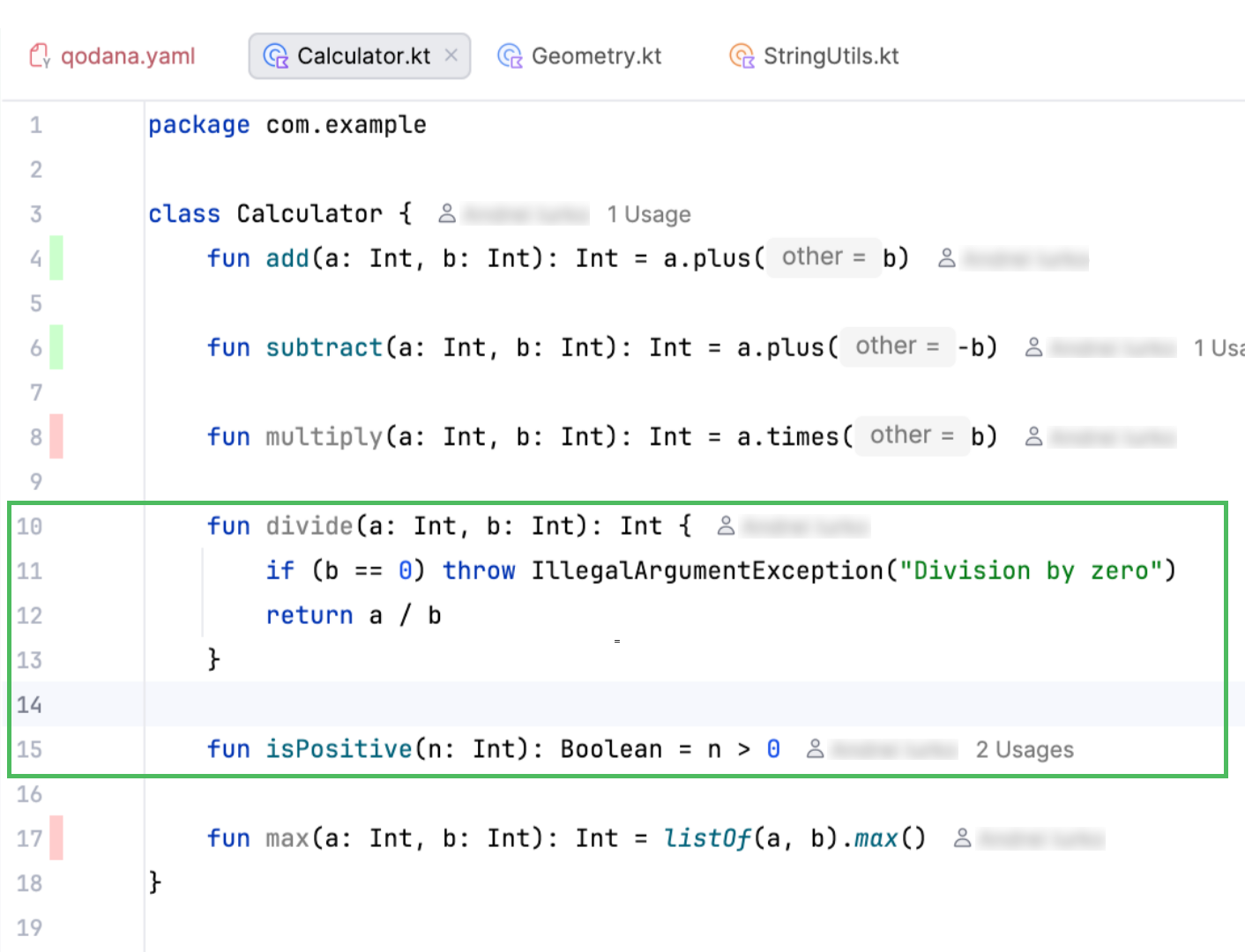 The incremental analysis code coverage The incremental analysis code coverage