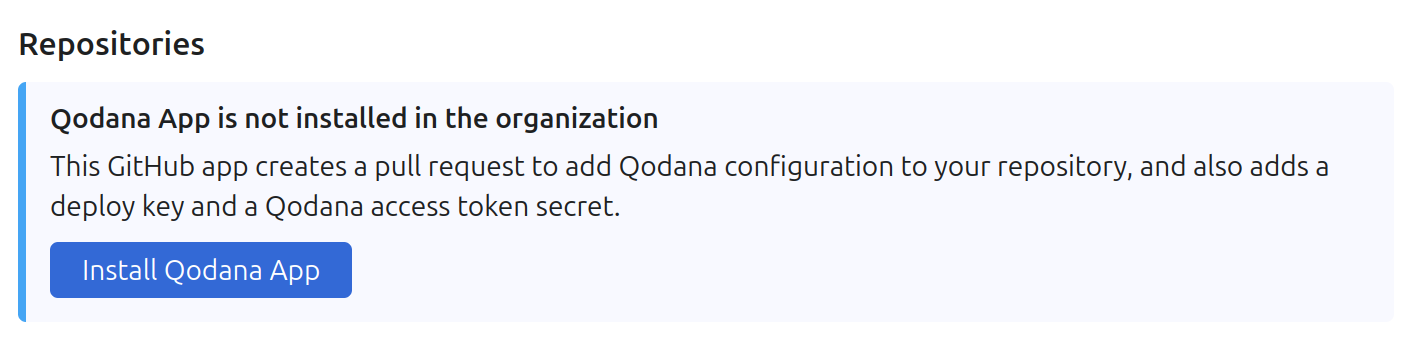 Authorize Qodana GitHub App Authorize Qodana GitHub App