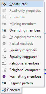generate menu generate menu