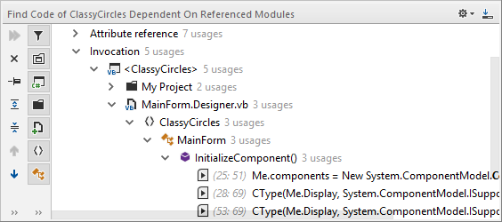 ReSharper by Language Visual Basic Code Dependent on Module