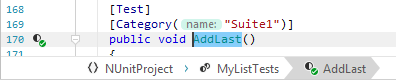 JetBrains Rider: Editor breadcrumbs JetBrains Rider: Editor breadcrumbs
