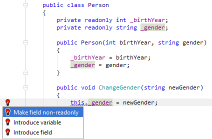 Make non-readonly fix Make non-readonly fix
