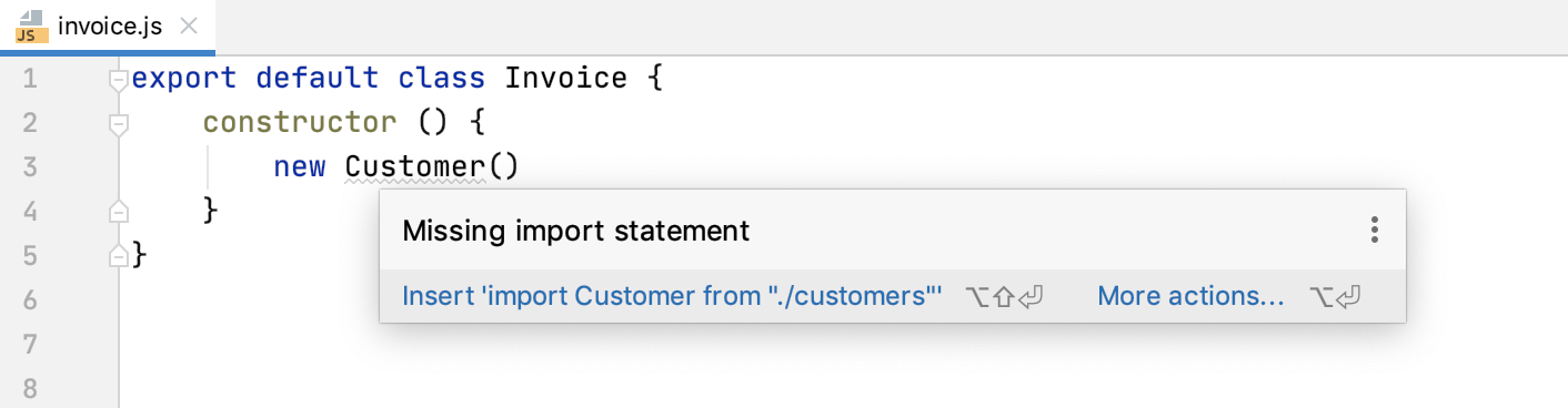 Autoimport with quick-fix: information tooltip