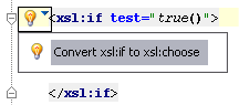 Convert xsl:if to xsl:choose