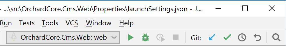 JetBrains Rider: Running a launch profile based launchSettings.json