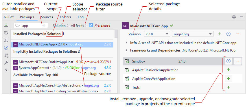 Consume Nuget Packages Jetbrains Rider