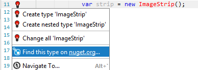 Finding NuGet packages by type with JetBrains Rider