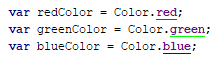 Named colors