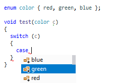 Automatic completion in C++