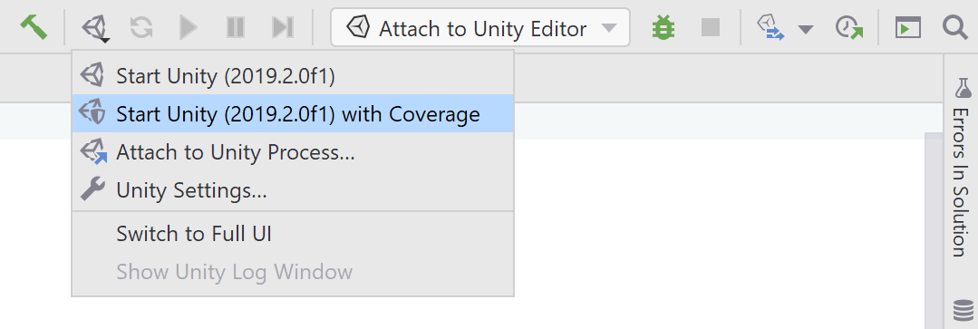 Coverage analysis of Unity tests