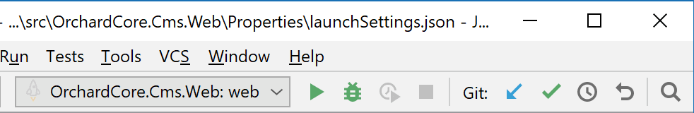 JetBrains Rider: Running a launch profile based launchSettings.json