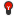 Themed icon red bulb screen gray