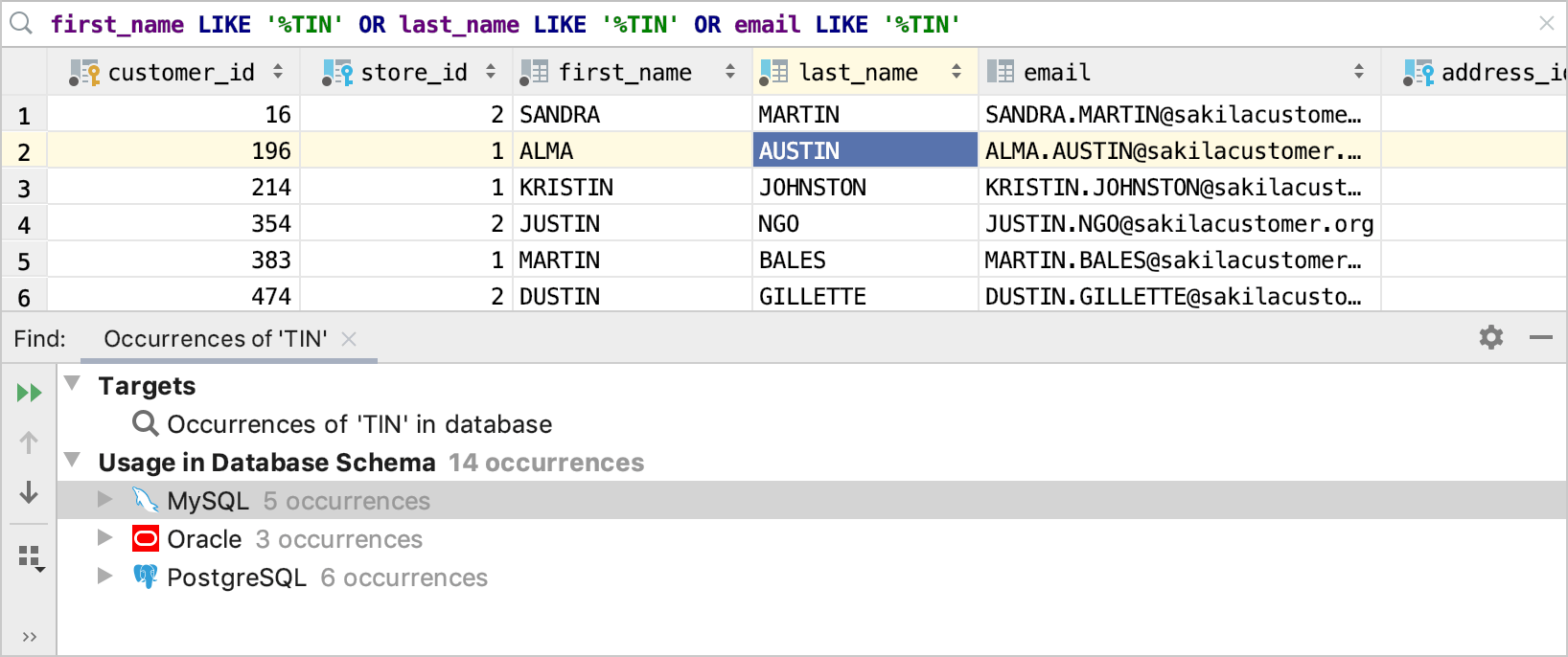 Suffix search