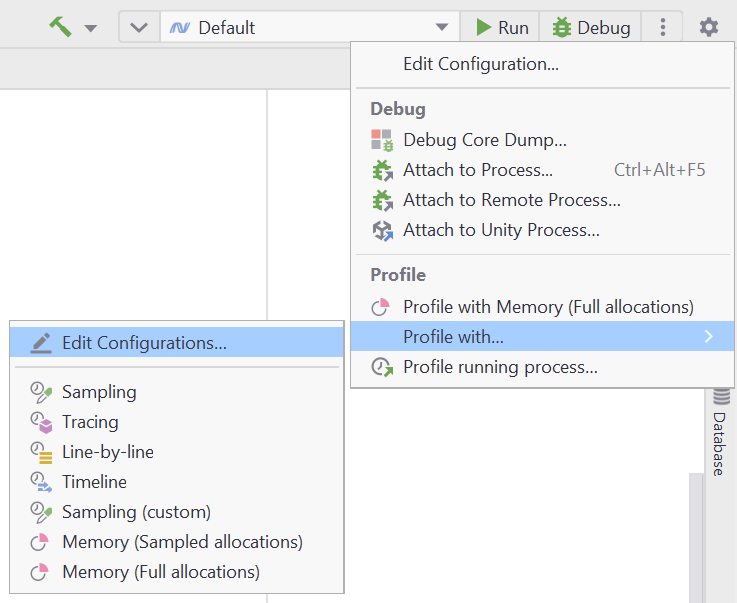 Profiling configurations