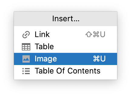 Insert an image in a Markdown file