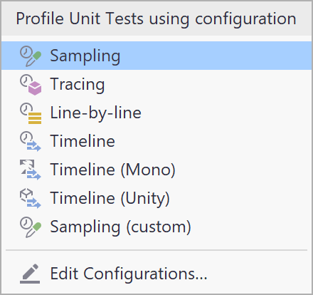 Profiling configurations