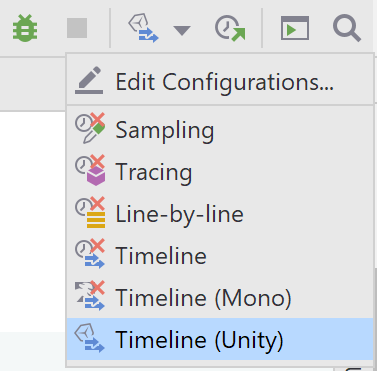 Unity profiling config