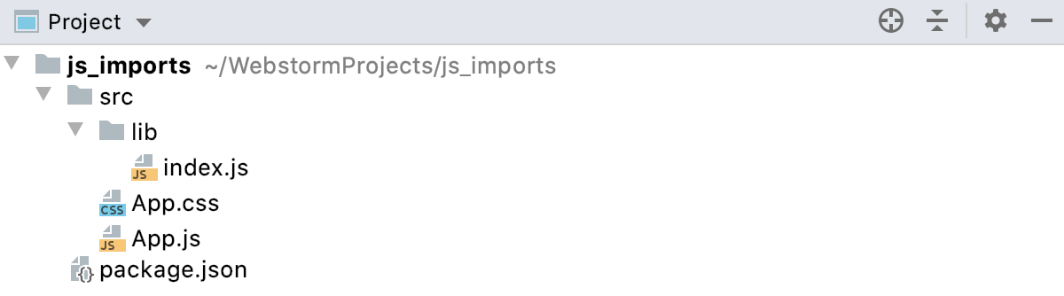 Directory import: project structure