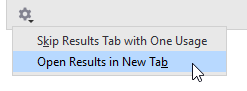JetBrains Rider: Open results in new tab